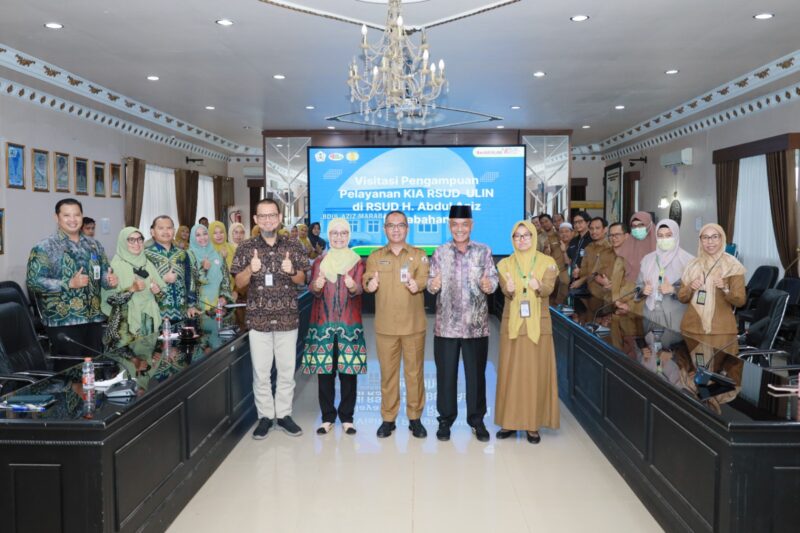 Sekda Barito Kuala Hadiri Visitasi Pengampuan Pelayanan Kesehatan Ibu dan Anak di RSUD H. Abdul Aziz Marabahan
