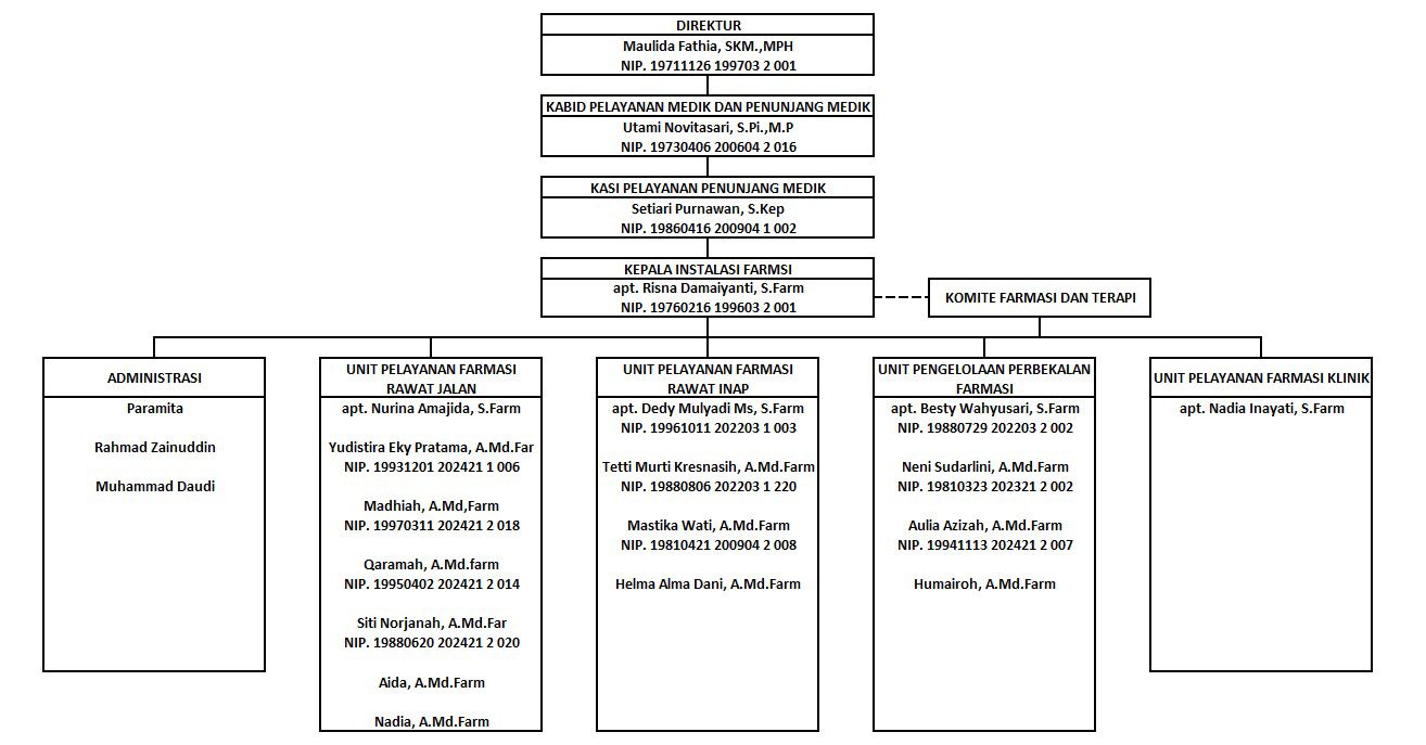 Struktur Organisasi Instalasi Farmasi